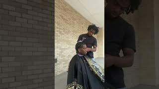 I gave him a FREE haircut and this happened😳 #barber #uofh #haircut