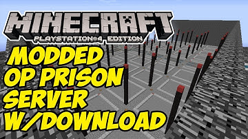 Minecraft PS3/PS4/XBOX ONE: *OP* Ultra Modded Prison Server | Modded Map | (W/Download Link)