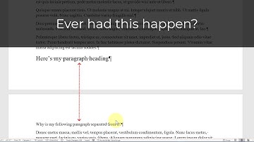 Keep your headings and paragraphs together with Keep with Next
