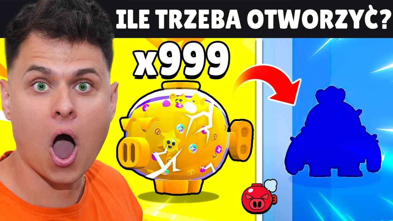 OTWIERAM MEGA ŚWINIE, AŻ WYPADNIE LEGENDA! EKSPERYMENT W BRAWL STARS!