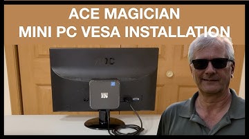Easy to install the ACE MAGICIAN MINI PC to the back of a monitor using the VESA bracket included.