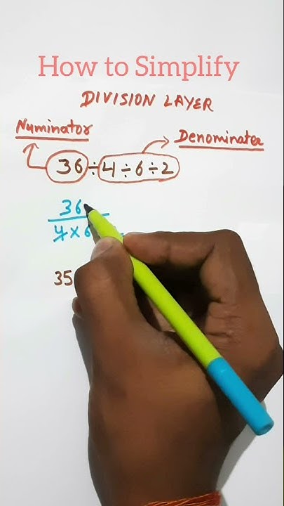 How to simplify Division layer |#divide |#shorts #simplify - YouTube
