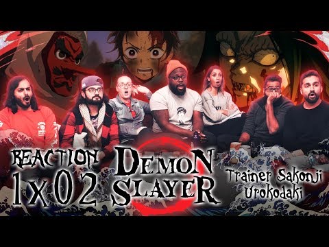 Demon Slayer - 1x2 Trainer Sakonji Urokodaki - Group Reaction