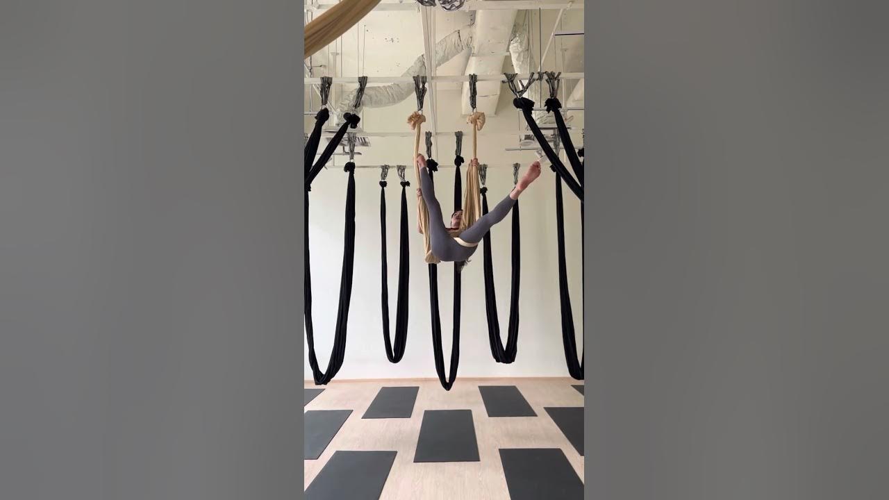 Aerial yoga hammock flow with aerial invert intermediate YouTube