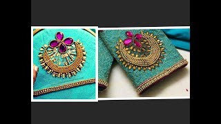 Most Amazing Chandbali Design Using Normal Stitching Needle - Same Like AARI/ Maggam Work