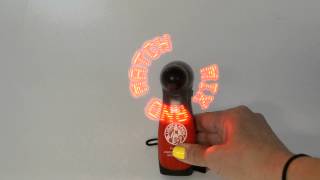 Programmable Lighted Message Fan