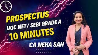 Types of Prospectus, Red Herring , Shelf , Abridged, Deemed , CA Neha SEBI Bcom UGC Net Competitive