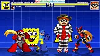 SpongeBob SquarePants And Mega Man Characters VS Hamburglar In A MUGEN Match / Battle / Fight