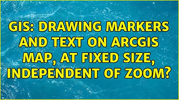 GIS: Drawing markers and text on ArcGIS map, at fixed size, independent of zoom? (2 Solutions!!)