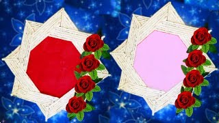 Rame Newspaper Photoframe: Easy Craft Newspaper Photo Frames| Diy Photoframe