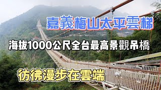 太平雲梯，全台海拔最高景觀吊橋，彷彿漫步在雲端｜走完吊橋，逛太平老街