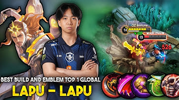 LAPU LAPU BEST BUILD AND EMBLEM 2025  | TOP 1 GLOBAL LAPU LAPU BUILD | SANFORD LAPU LAPU BUILD