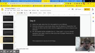 Bellwork 4 - 9 and Interview Instructions!