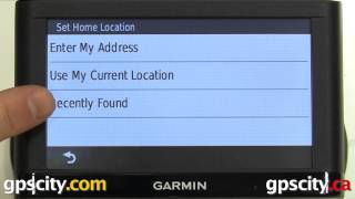 Setting and Deleting the Home Location in the Garmin nuvi 54lm with GPS City screenshot 2