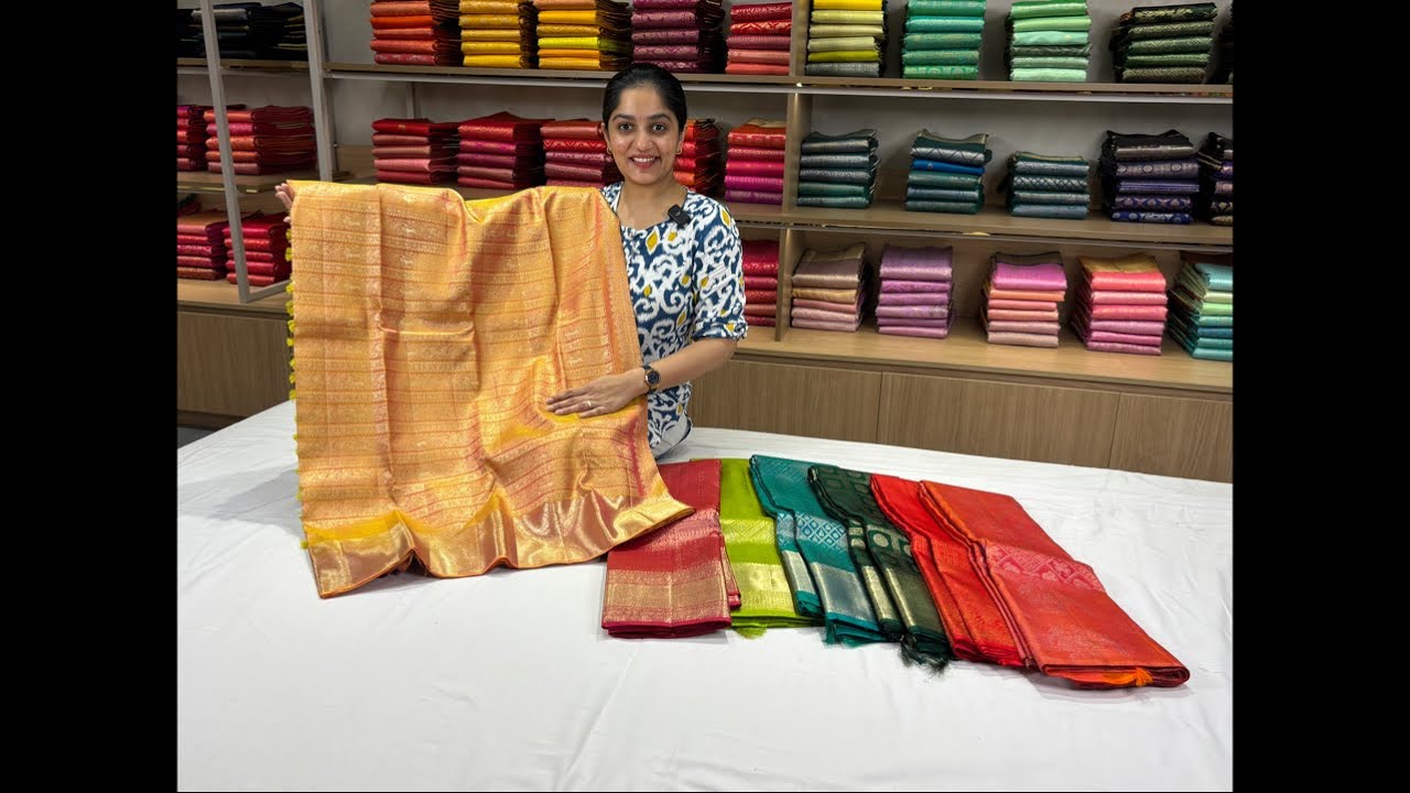 LIVE SESSION | Full Zarigai Kanchi pattu Sarees | ₹ 25k to ₹ 35k range | 