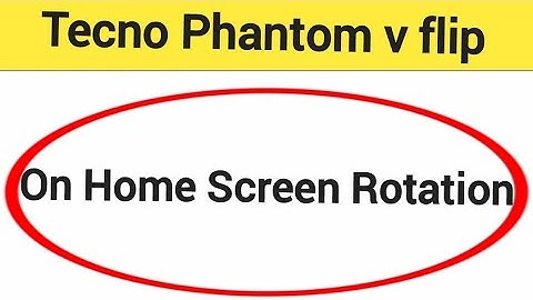 How to turn on home screen rotation, Tecno Phantom v flip me home screen auto rotation on off kaise