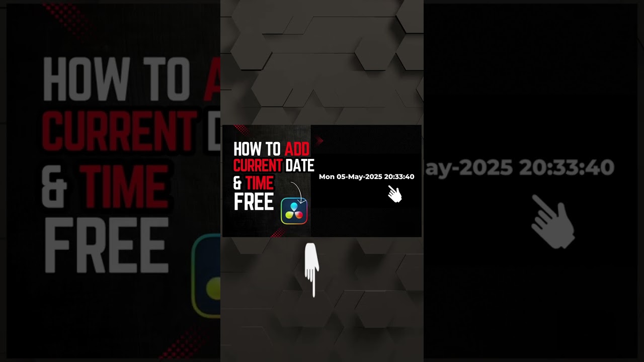 How to Add Current DATE and TIME In Davinci Resolve