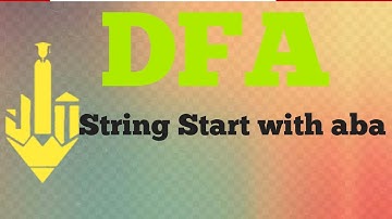 DFA for || String start with aba