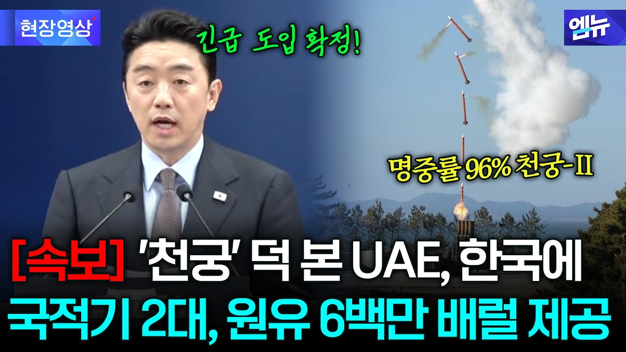 [속보] '천궁' 덕 본 UAE...