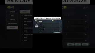 Br mode settings codm 2026🔥 #codm #gaming