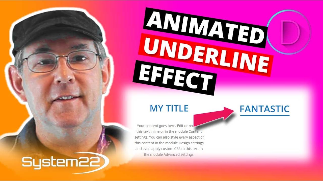 Divi Theme Animated Underline Effect 👍👍