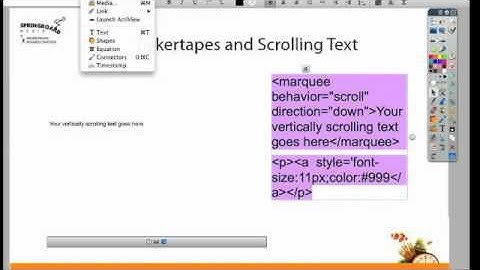 ActivTips- Tickertape and Scrolling Text