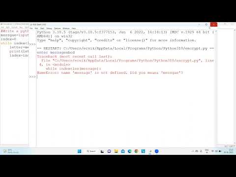 Write a python program that encrypt a message