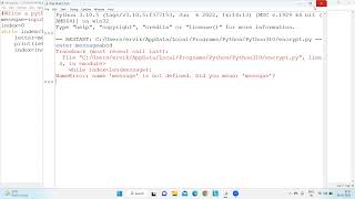 Write a python program that encrypt a message