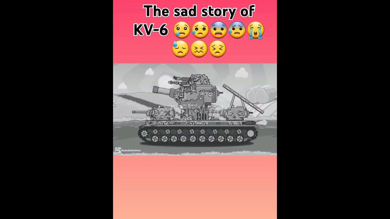 The sad story of KV-6 😢😥😨😰😭😓😖😣#homeanimation #tank_cartoon #edit #shorts