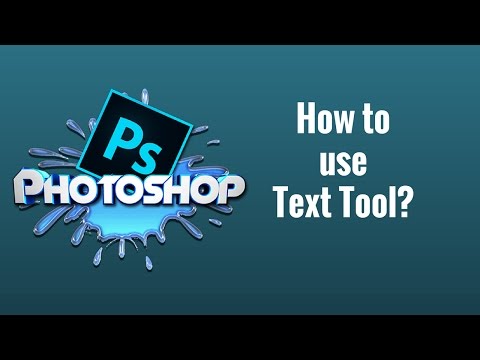 Video: How To Make Text In Photoshop