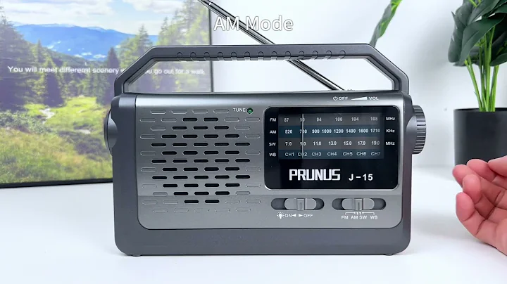 PRUNUS J-15WB NOAA AM FM Radio, Flashlight, 3xD Batteries/AC Powered, for Emergencies