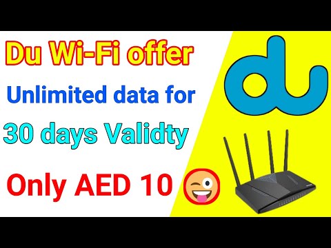New Offer unlimited UAE WIFI for AED 10 Valid 30 days 2022 | du Wi-Fi offer
