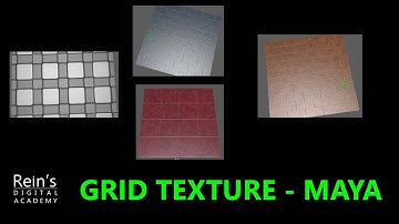 Grid Texture 2D | Hypershade | Maya Basics Texturing Tutorial for Beginners