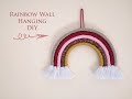 Tutorial/DIY Rainbow Wall Hanging /Mακραμέ Ουράνιο τόξο