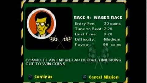 The Simpsons: Hit & Run (PS2): Lisa Simpson- Wager Race (Game Walkthrough)