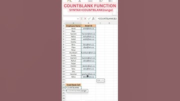 #countblank #excel #viral #viralvideo #viralshorts #youtubeshorts #exceltips #exceltutorial #youtube
