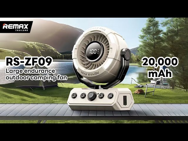 Remax Outdoor Fan Spray Cooling Fan 20000Mah Battery - RS-ZF20
