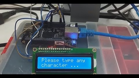 I2C LCD 16x2 Beaglebone Black - Console Display