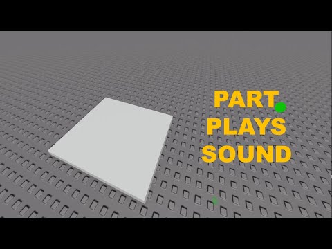 Part that plays sound when touched II Roblox Studio