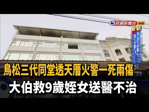三代同堂透天厝火警 大伯救9歲姪女送醫不治－民視台語新聞