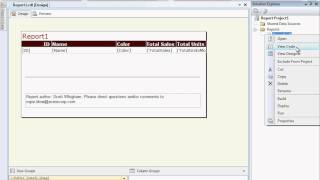 Editing/Modifying Reports and Understanding RDL Files in SQL Server 2008/R2 Reporting Services