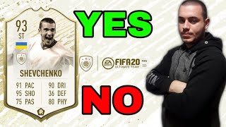 93 SHEVCHENKO ICON MOMENTS PLAYER REVIEW! FIFA 20 ULTIMATE TEAM