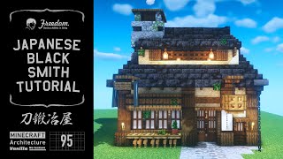 Minecraft Tutorial | A Real Architect Builds a Japanese Blacksmith Shop #95