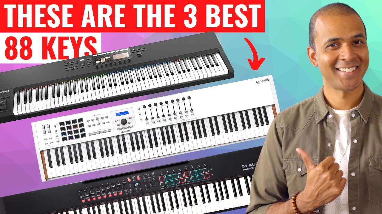 Onmogelijk sectie Conciërge 88 Key Keyboards for Music Studios - Hammer Action for Ableton, FL Studio,  Logic, Cubase... - YouTube