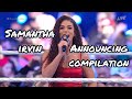 Samantha Irvin Announcing WWE Superstars Compilation