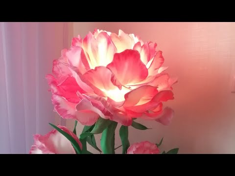 Как сделать светильник пион из изолона мк(How to make a peony lamp from isolon mk)