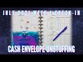 Cash Envelope Unstuffing | July 2021| Week 1 Check-In | B On A Budget