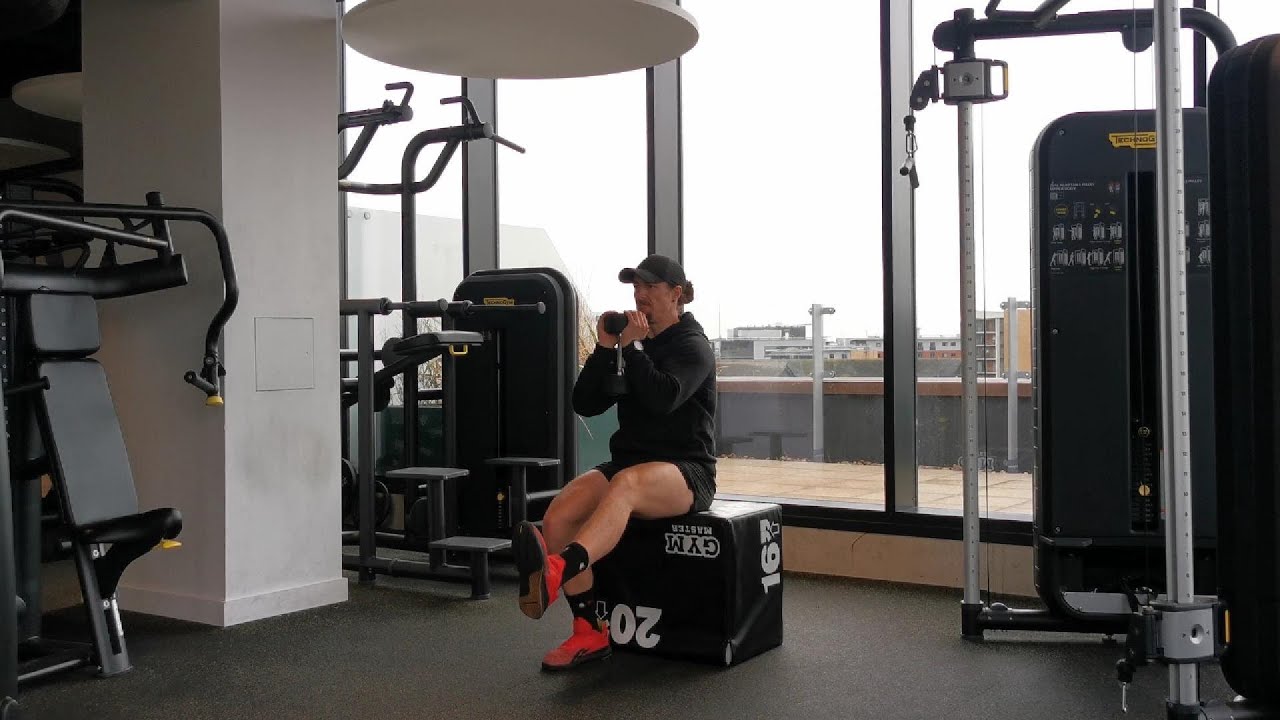 Single Leg Goblet Box Squat - YouTube