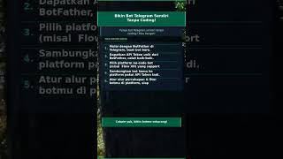 Bikin Bot Telegram Sendiri Tanpa Coding! #Shorts