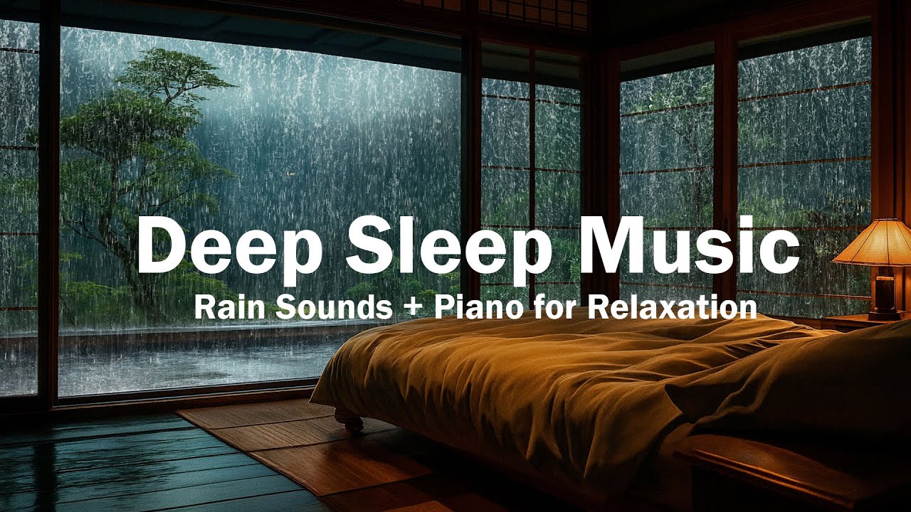 Deep Sleep Music – Relaxing Piano Music & Rain Sounds for Stress Relief ...